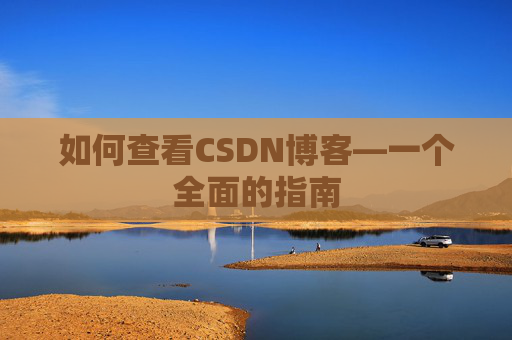 如何查看CSDN博客—一个全面的指南